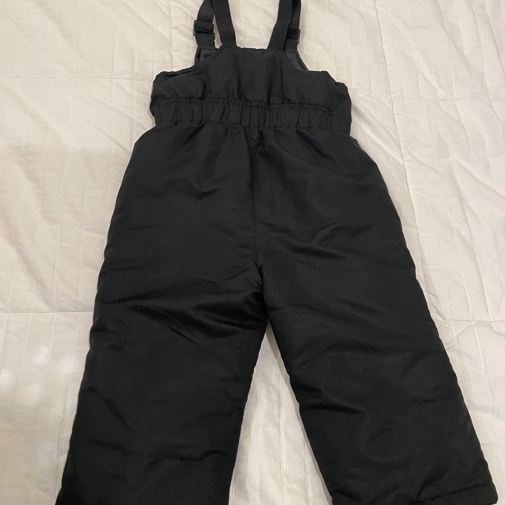 Healthtex Black Kids Overall Snowbibs - Picture 3 of 3